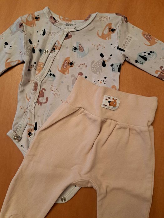 3 komplety śpiochy pajac body 62, polski producent