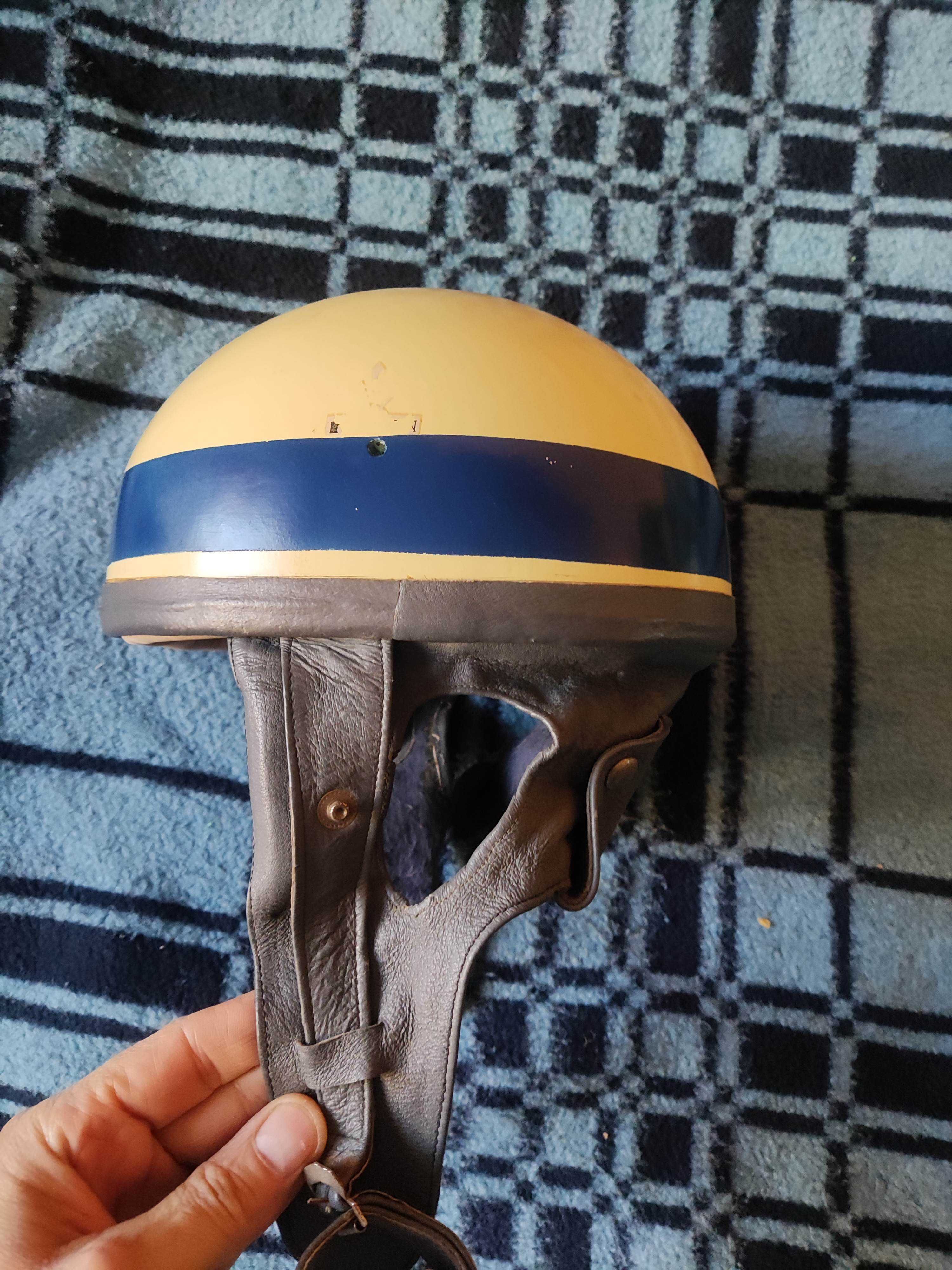 Kask Orzeszek Nitron z epoki PRL-U Oryginalny Kolekcjonerski