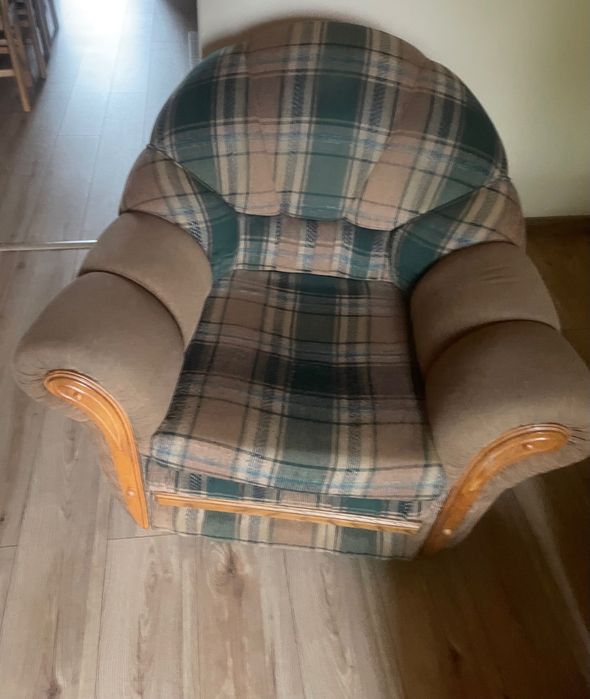 Komplet wypoczynkowy 3+2 z funkcją spania sofa kanapa fotele pufy