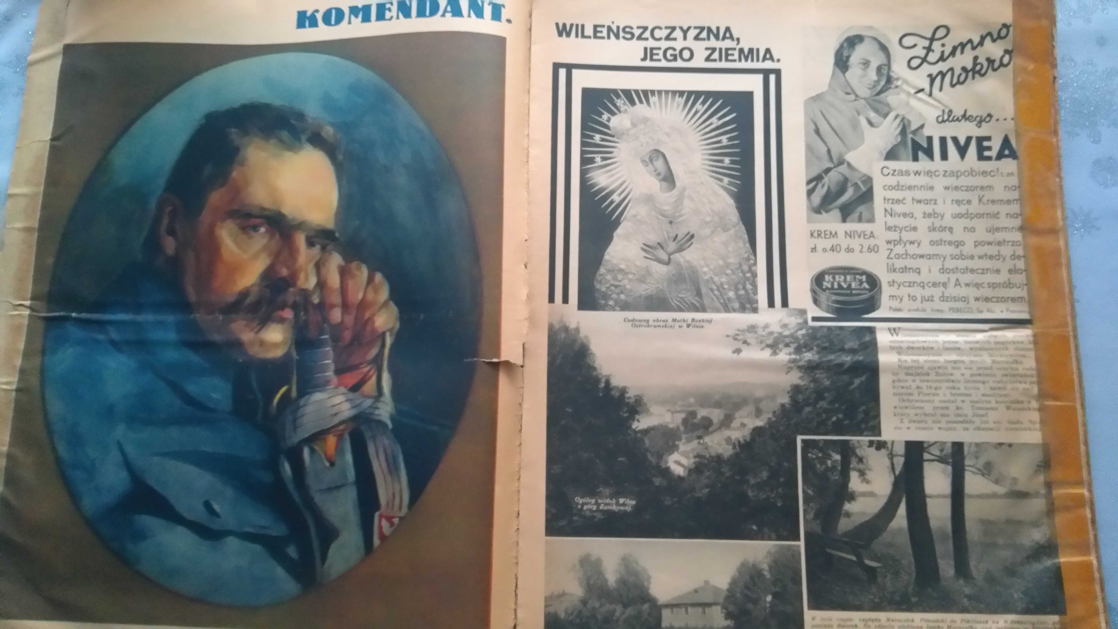 II RP gazeta Światowid 1934r wyd. imieninowe J. Piłsudski rzadkie