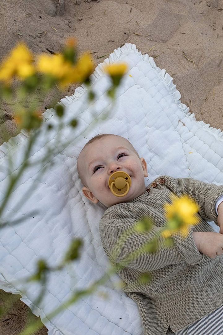Smoczki Bibs de lux collection ROUND PACIFIER okrągły kauczuk 0 +