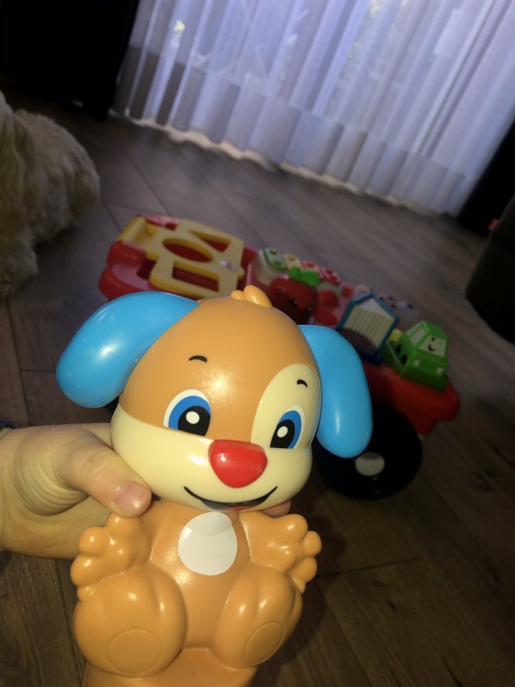 Fisher-price edukacyjny wózek szczeniaka