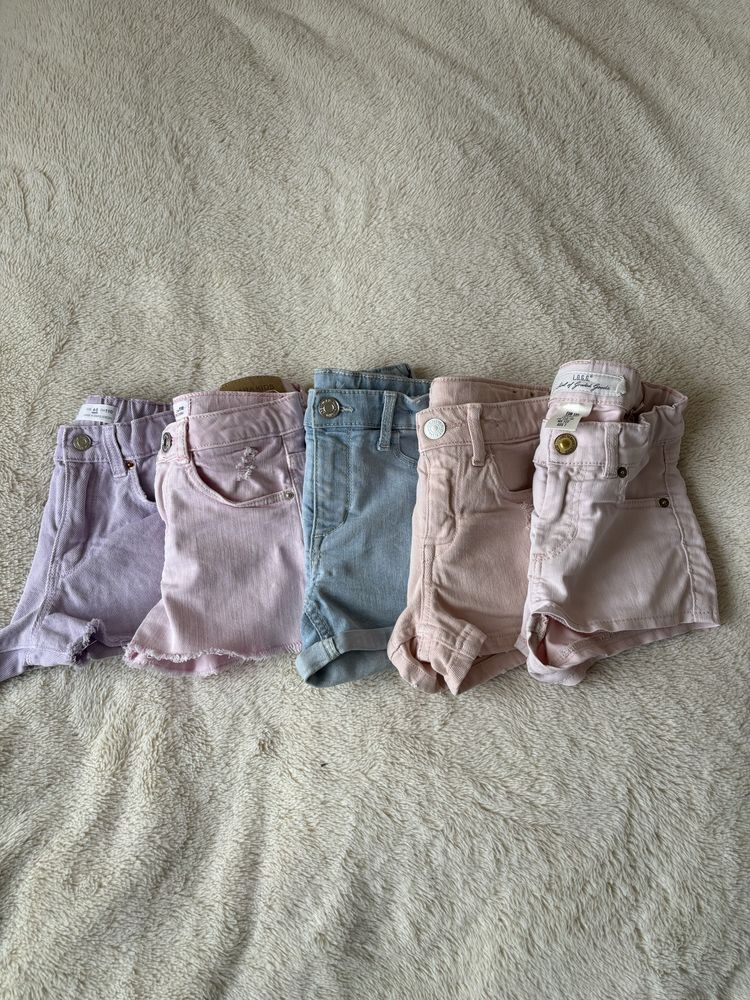 110 Zara H&M spodenki jeasnowe letnie dla dziewczynki