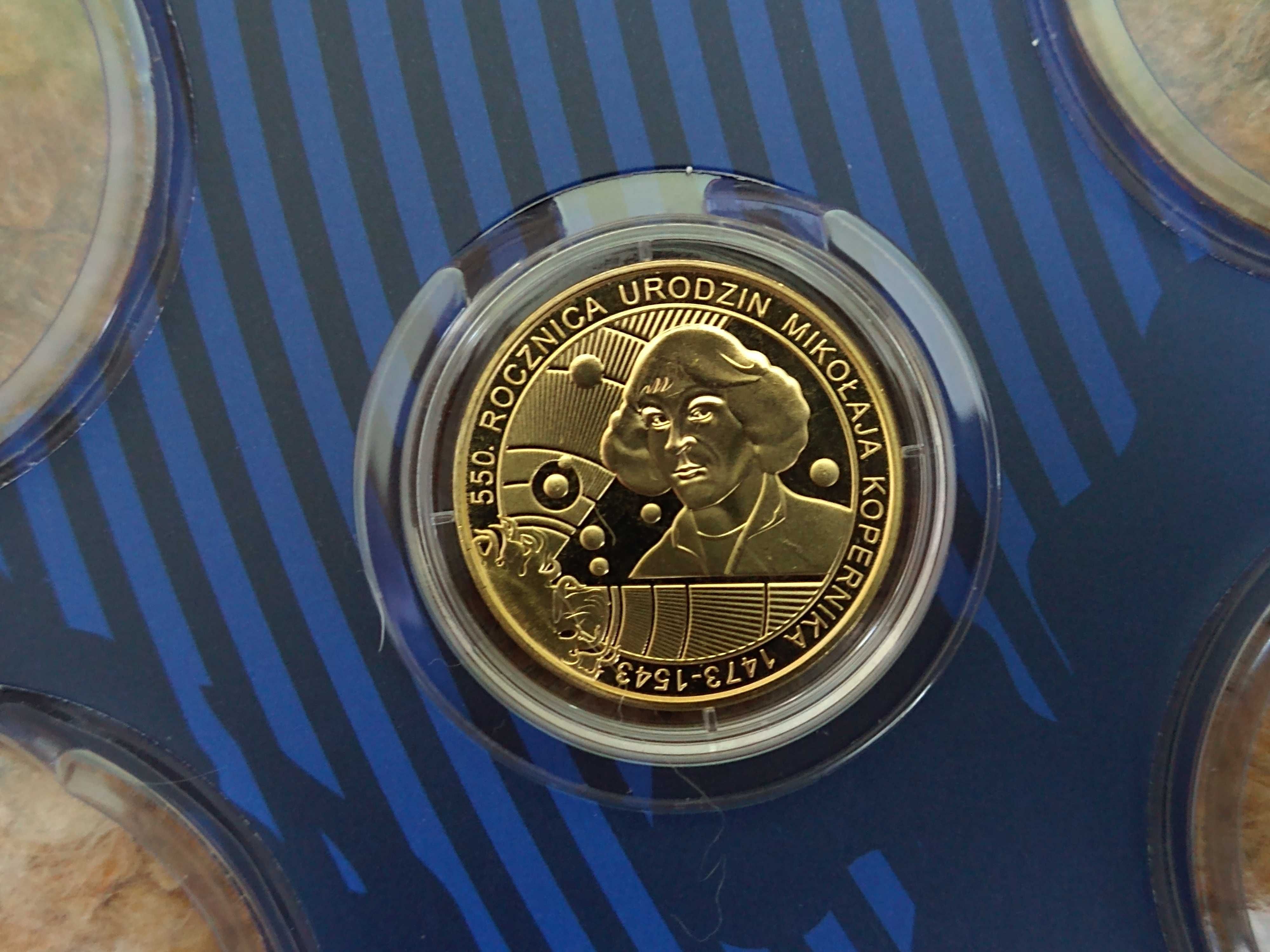 Moneta pozłacana 24 karatowym złotem Mikołaj Kopernik