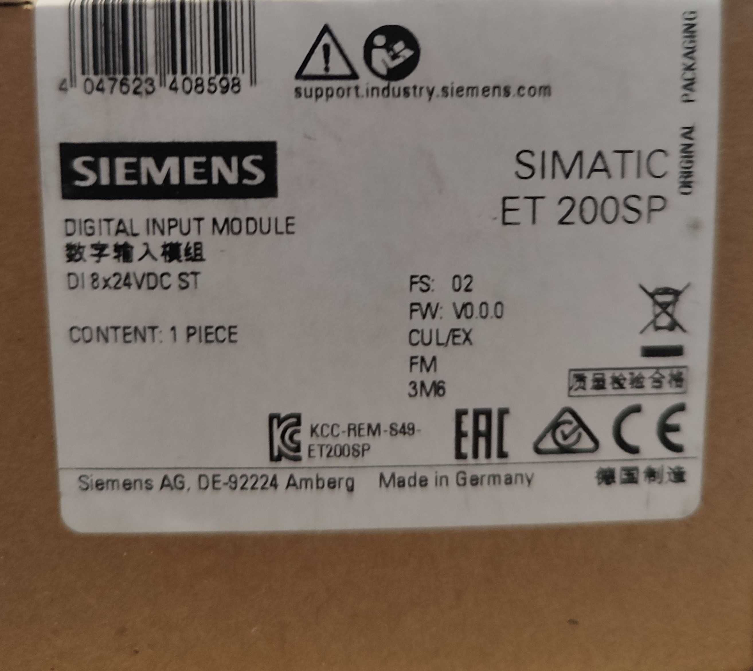 SIEMENS 6ES7131-6BF01-0BA0