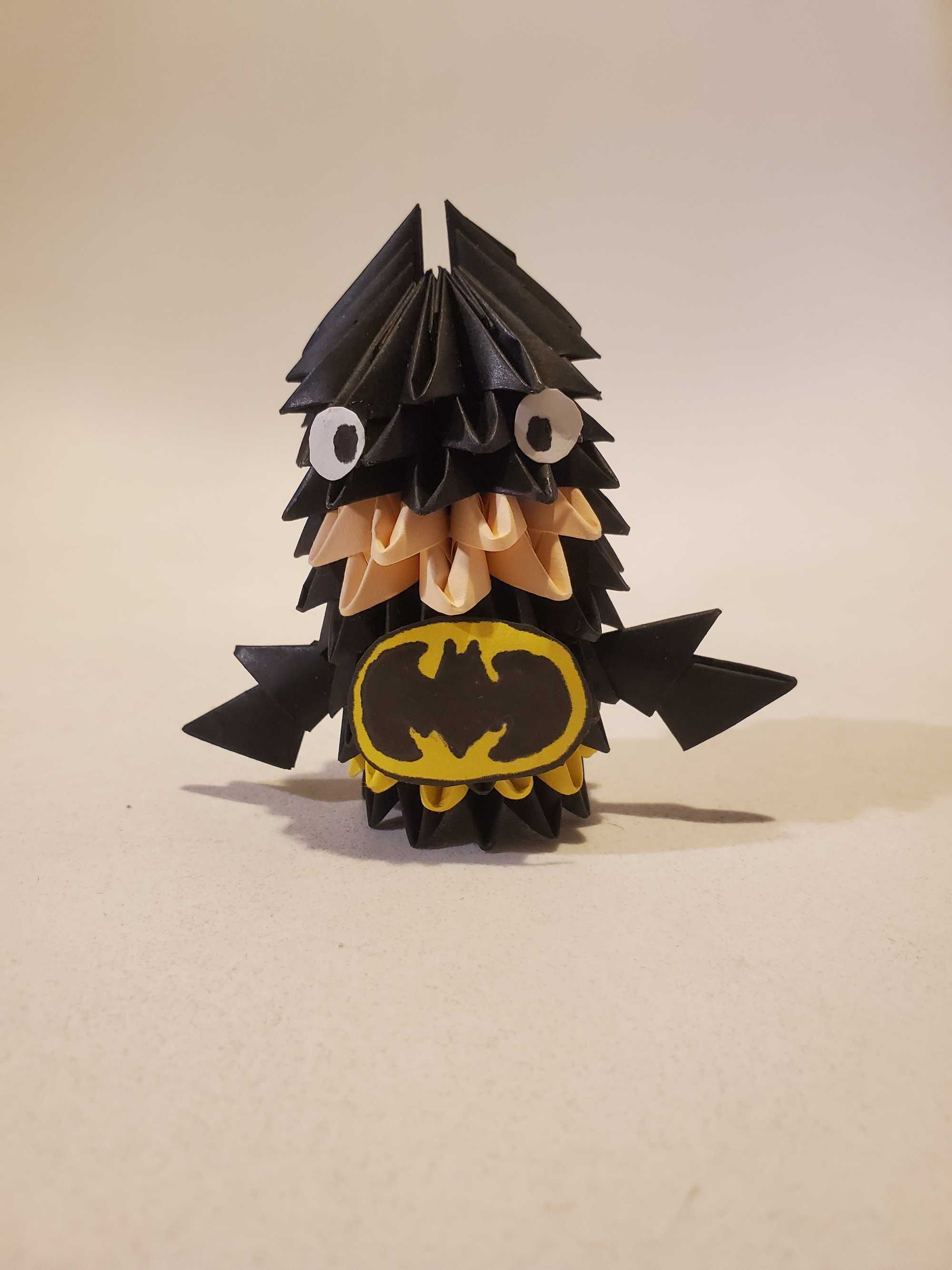 Batman origami modułowe, origami 3d, własnoręcznie zrobione