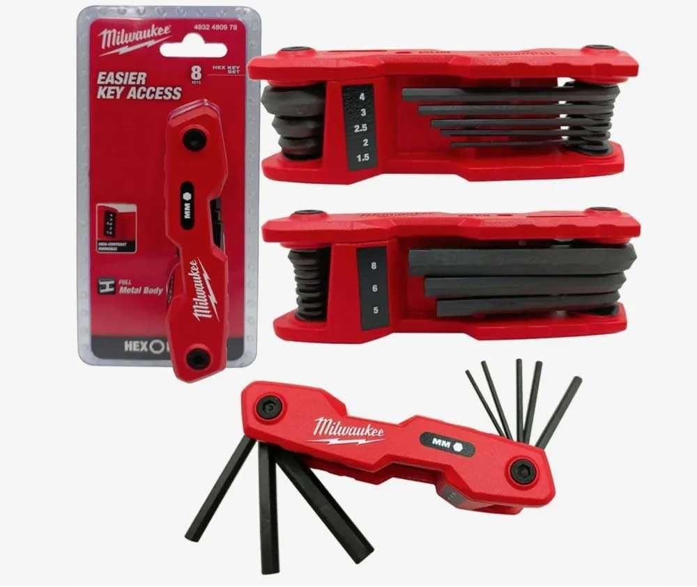 Набір складаних шестигранних ключів Milwaukee 8 шт
