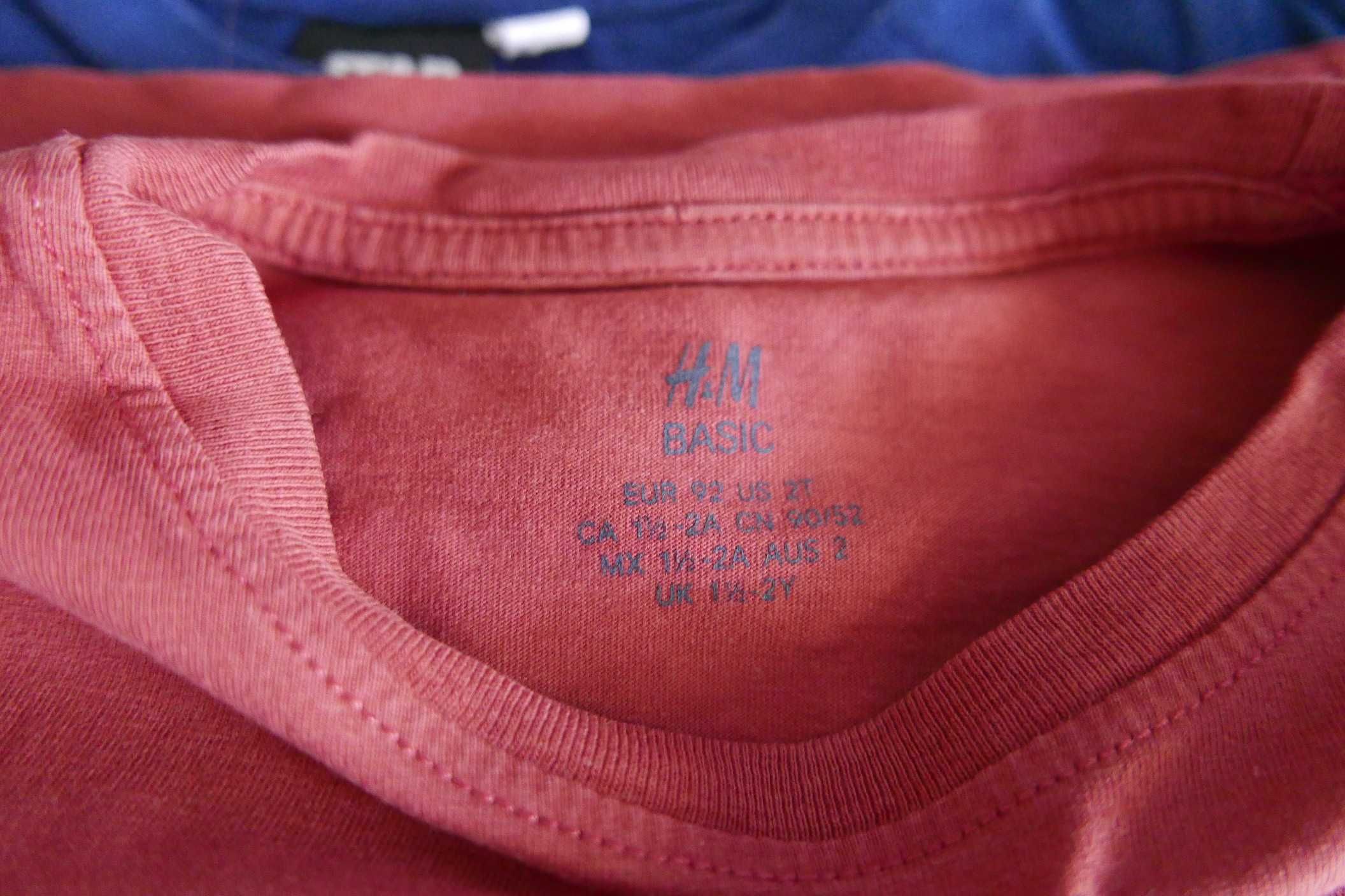 H&M Reserved T-shirt z długi rękawem 86/92/98 12 sztuk