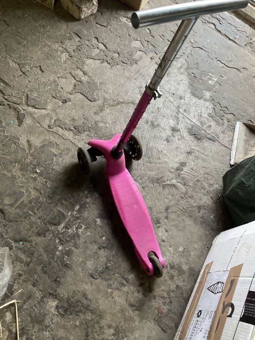 Самокат детский розовый