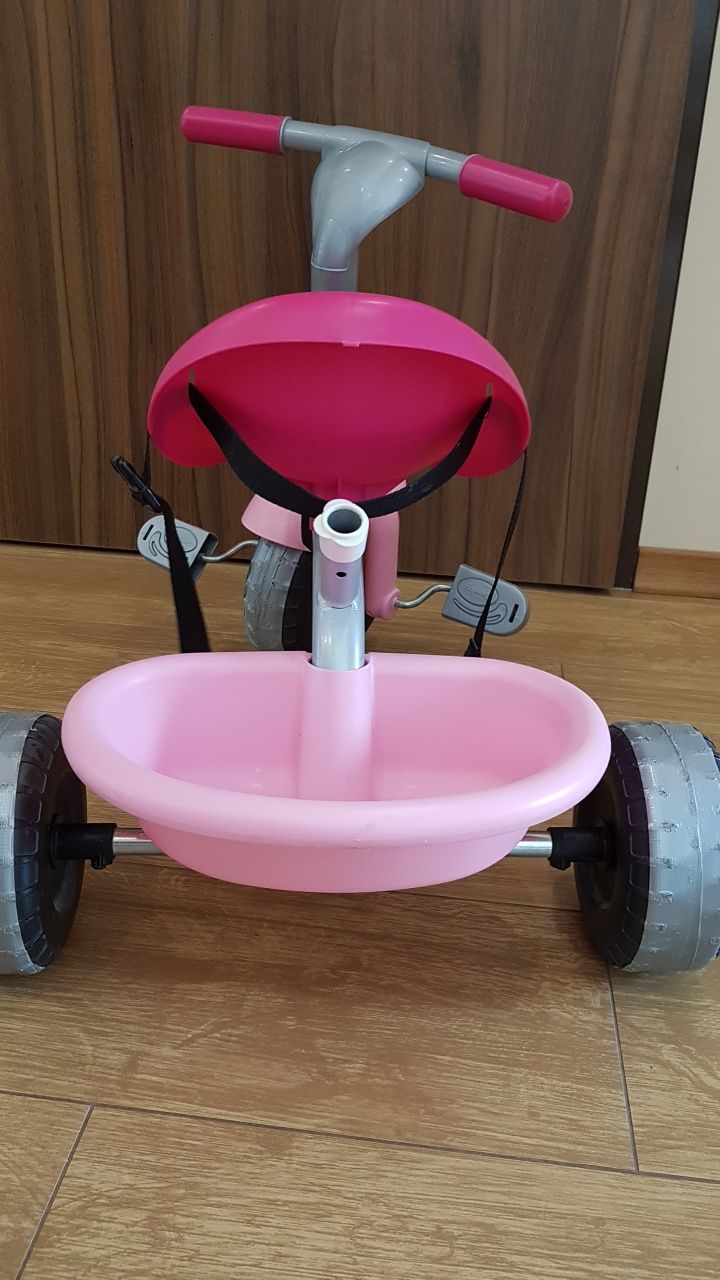 Śliczny rowerek trójkołowy Smoby Be Move kolor różowy