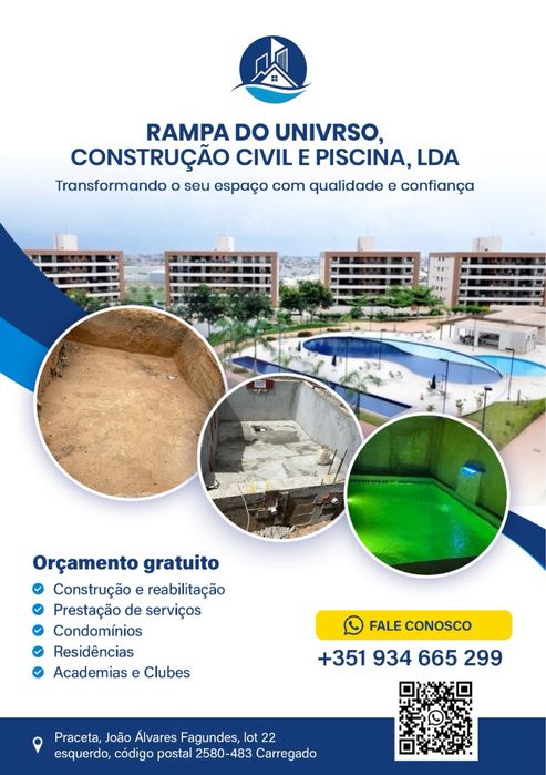 Rampa do Universo, construção civil e manunteção de piscina LDA