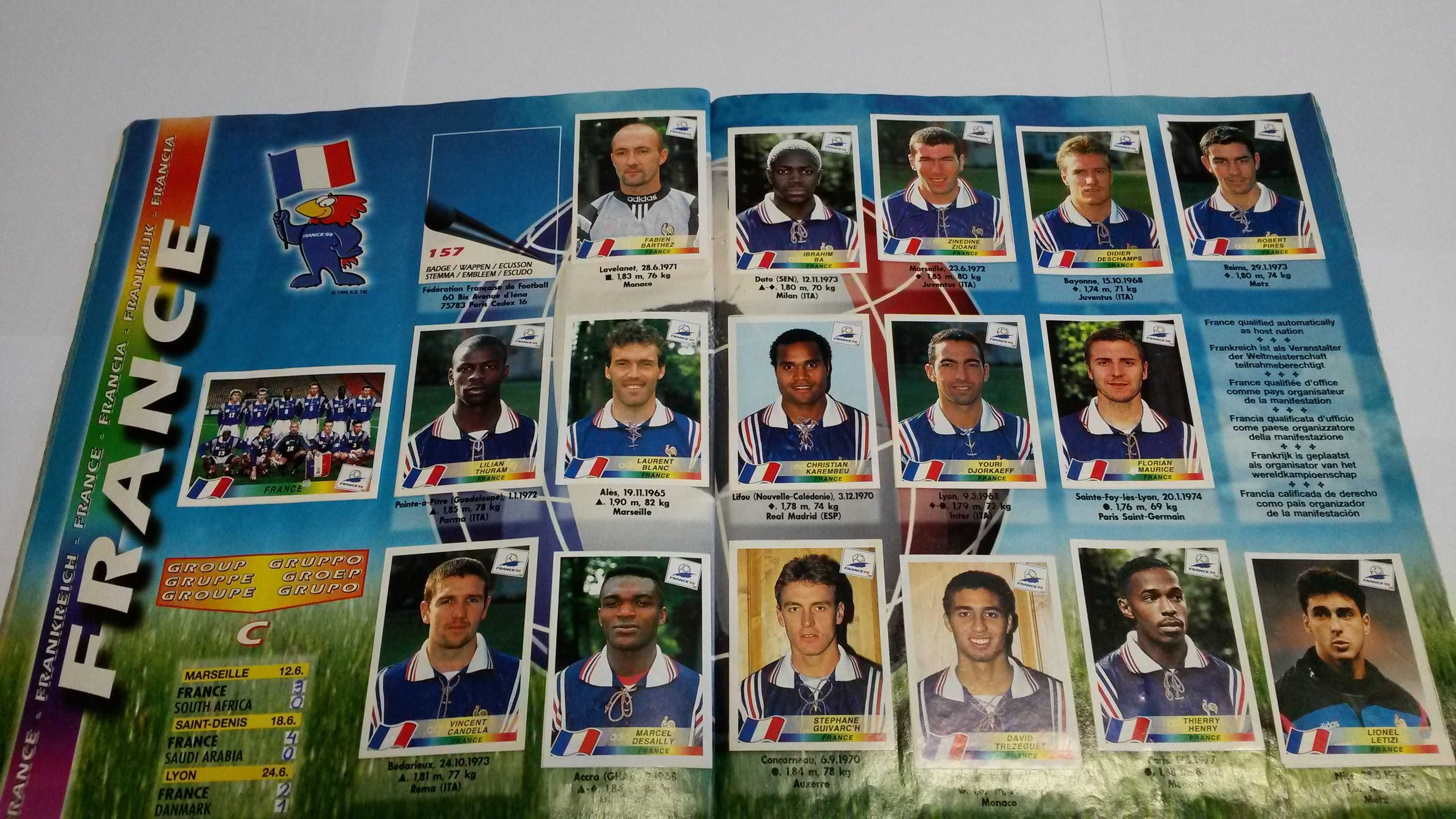 Album Panini World Cup France 98 - unikat, skarb dla kolekcjonerów