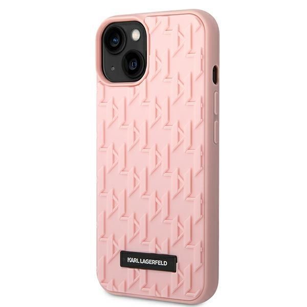 Etui Karl Lagerfeld iPhone 14 Plus / 15 Plus Różowe 3D Monogram
