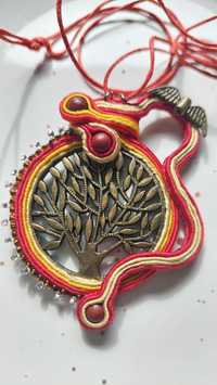 Wisior soutache Drzewo