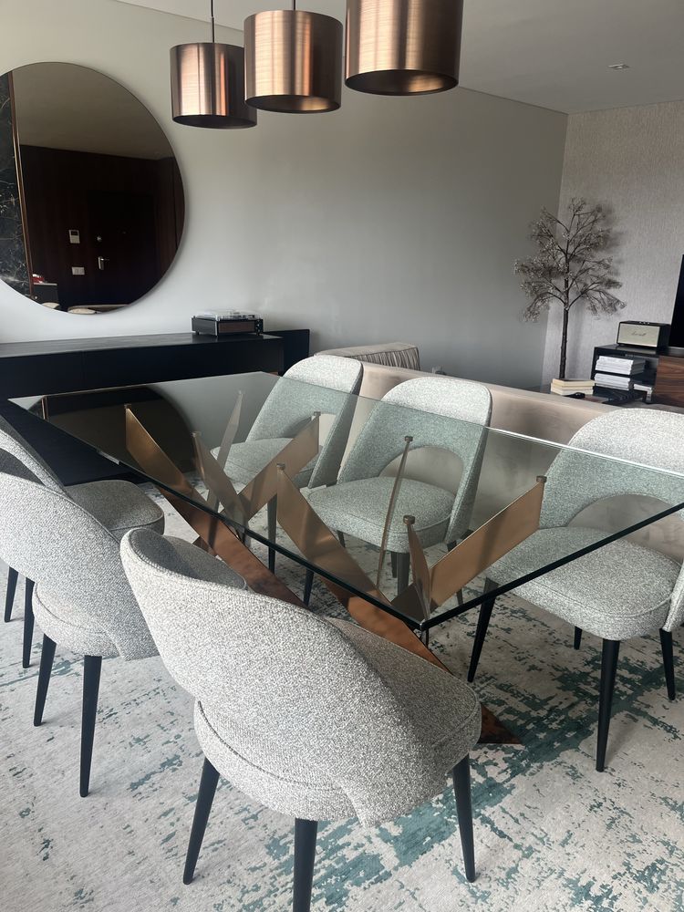 Mesa jantar LasKasas TWISTED Cor bronze