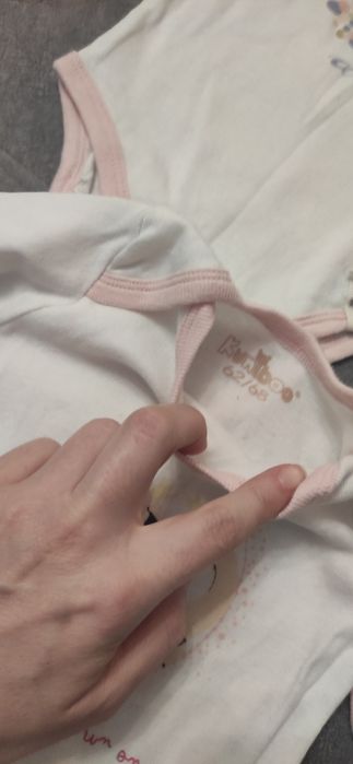 Zestaw 3 szt. body niemowlęce rozmiar 62/68
