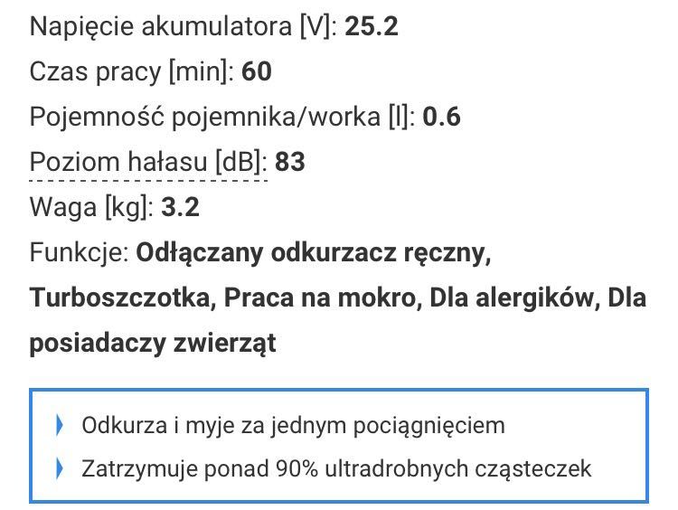 Odkurzacz pionowy Philips ProAqua
