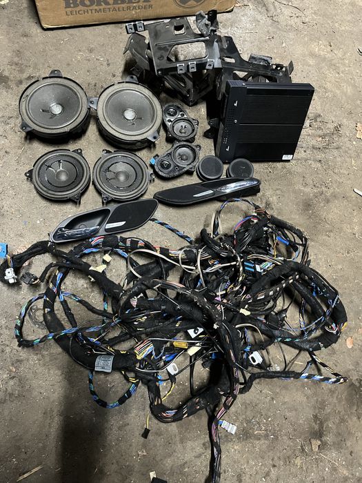 Zestaw naglosnienia harman/kardon bmw e46 cabrio glosniki wiazka 16:9