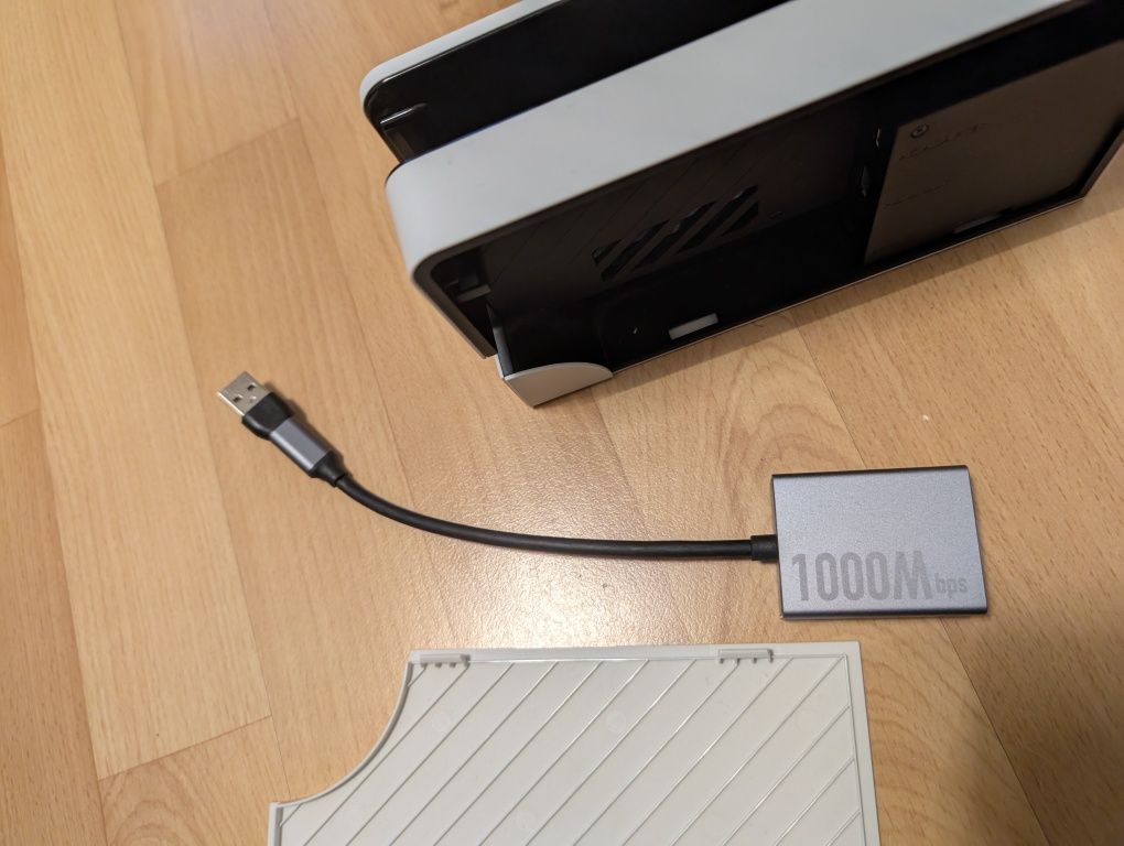 Nintendo switch OLED dock Plus adapter na wejście LAN z wejścia USB