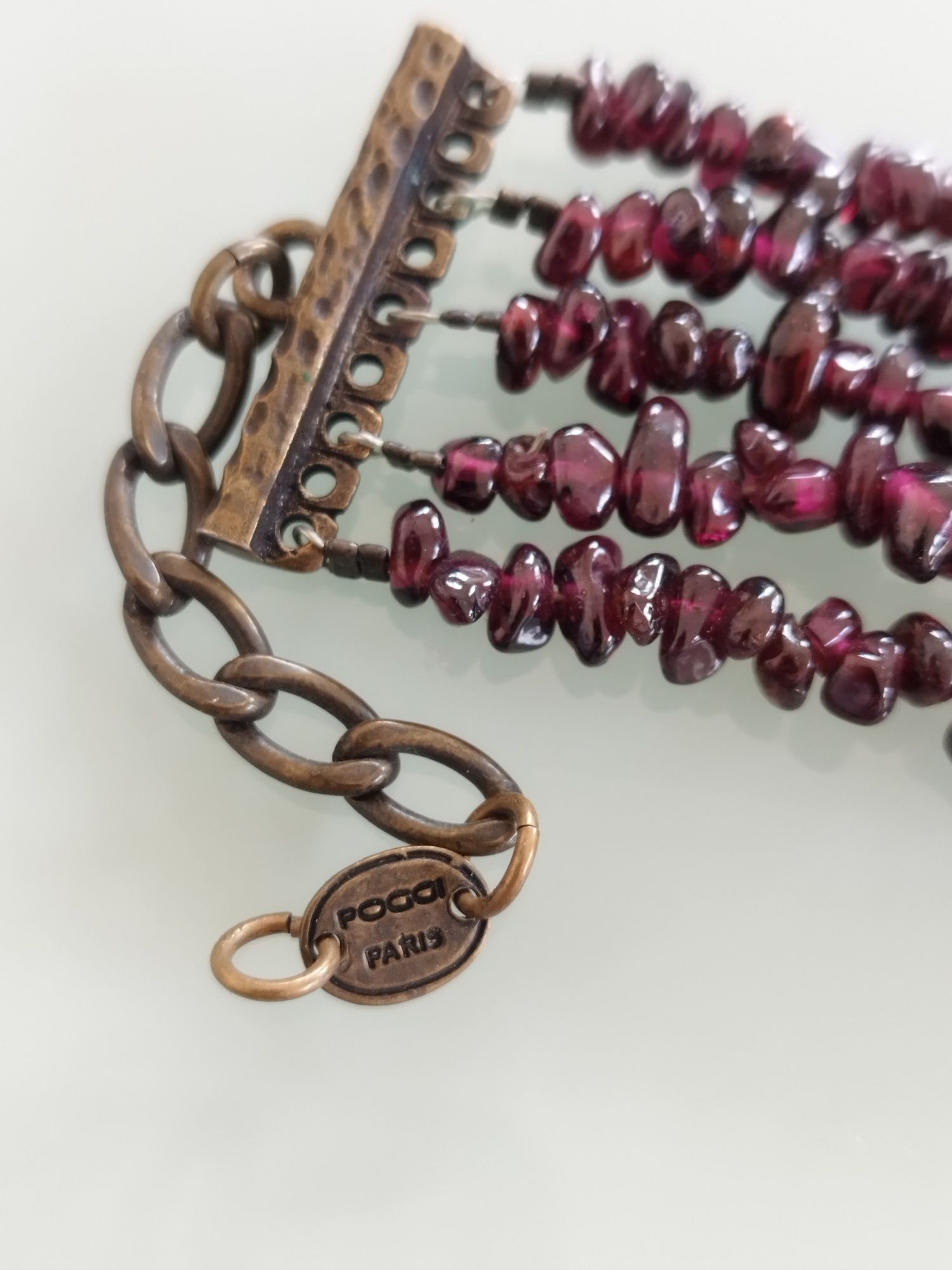 Linda pulseira Poggi Paris Estado muito bom . Com granadas.