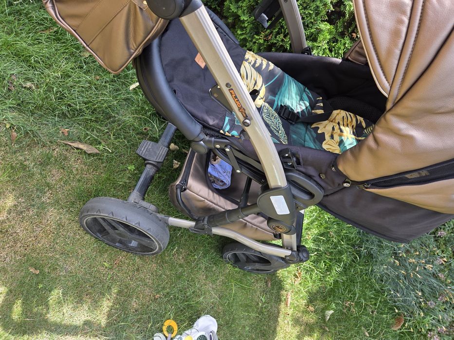 Wózek Junama Fluo Diamond 3w1 Gondola Spacerówka Fotelik