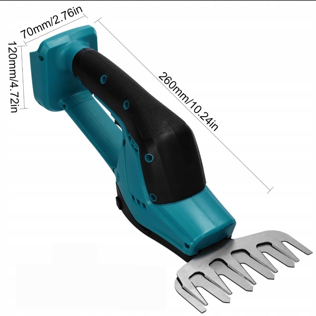Nożyce do baterii Makita do krzewów trawy żywopłotu 2w1