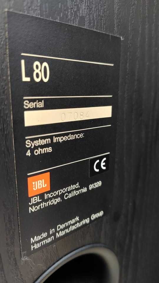 JBL L80 Piękne klasyczne Kolumny 3W w stanie kolekcjonerskim Klasyk
