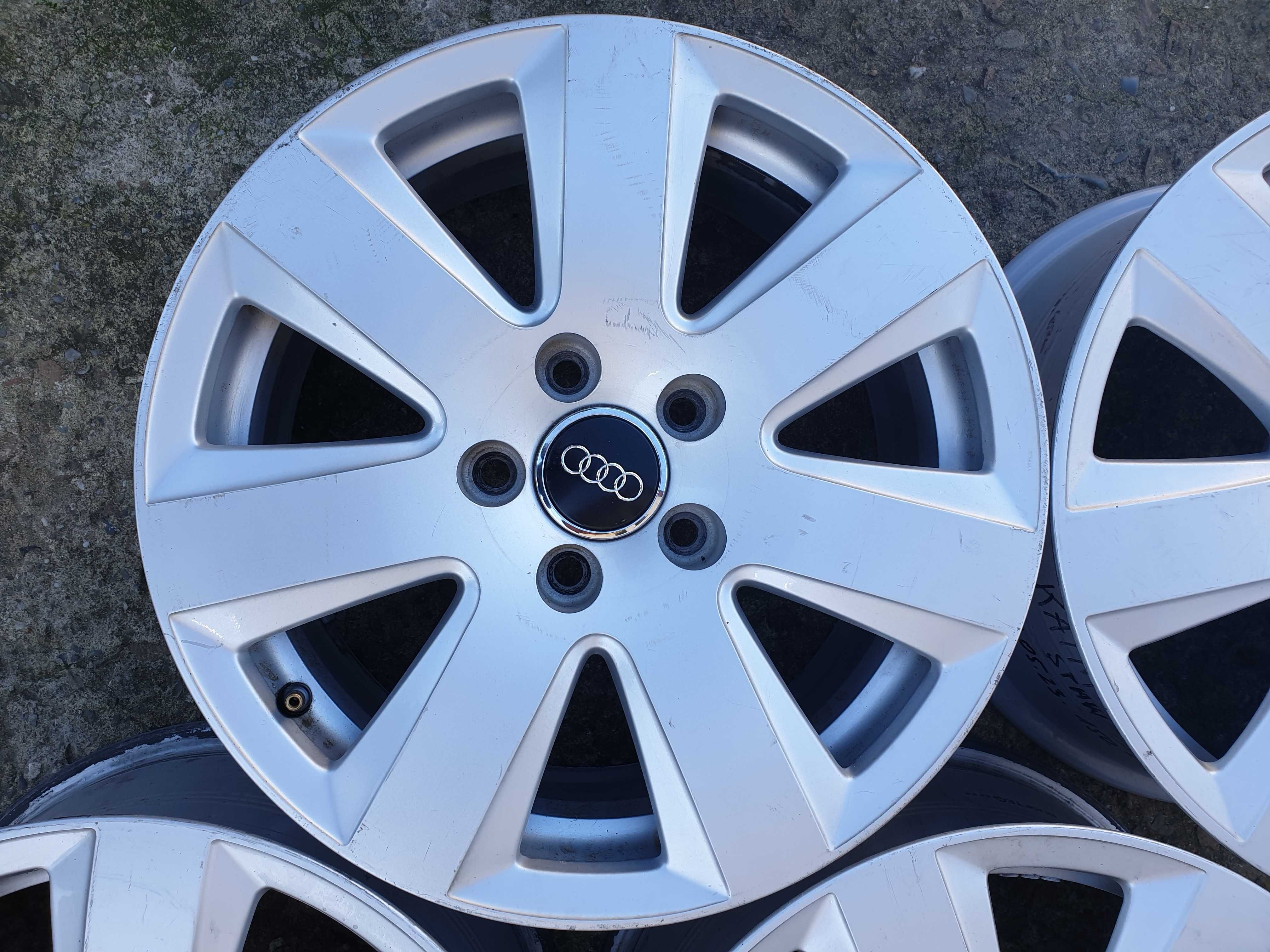 Felgi aluminiowe Audi 16" 5x112 - używane, 2 pęknięte