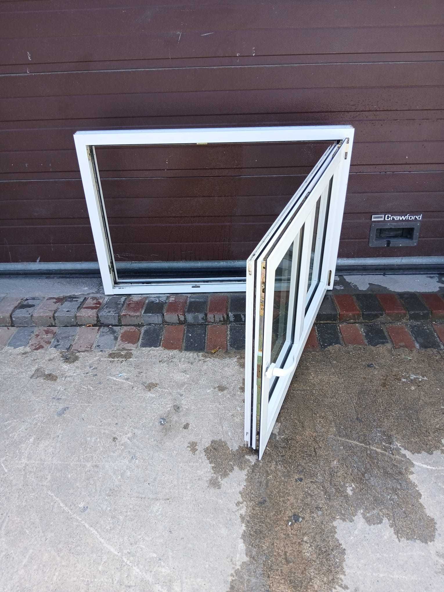 Okno aluminiowe z poprzeczką tylko otwierane 120x82 okna DOWÓZ KRAJ
