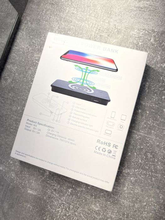 Wireless power bank / power bank bezprzewodowy / indukcyjny