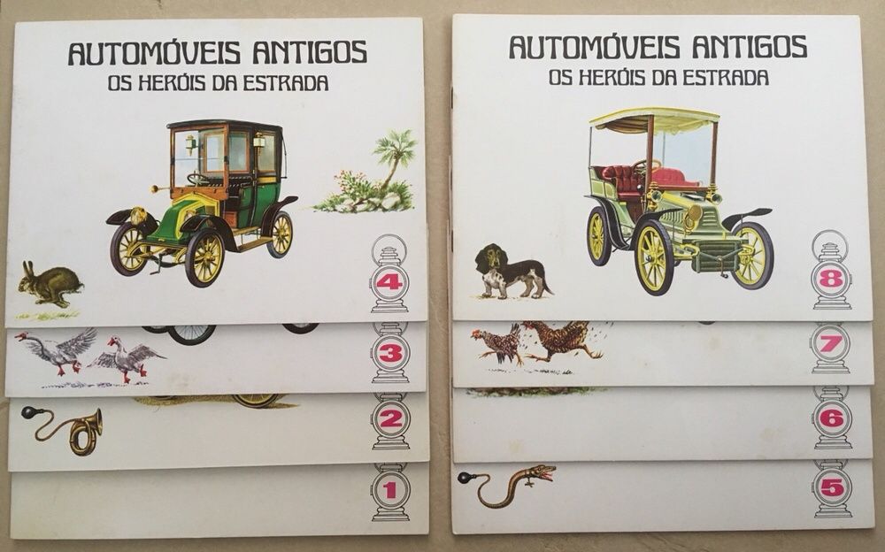 Colecção automóveis antigos (8 livros)