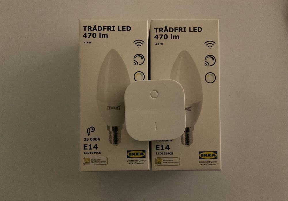 KIT Comando + Lâmpadas reguláveis bluetooth - ikea Tradfri - NOVO