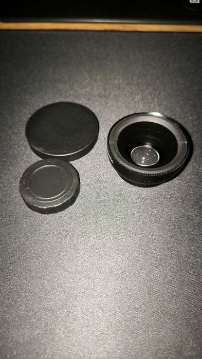 Макролінза об'єктив для телефону 2 в 1 ширококутна на прищіпці