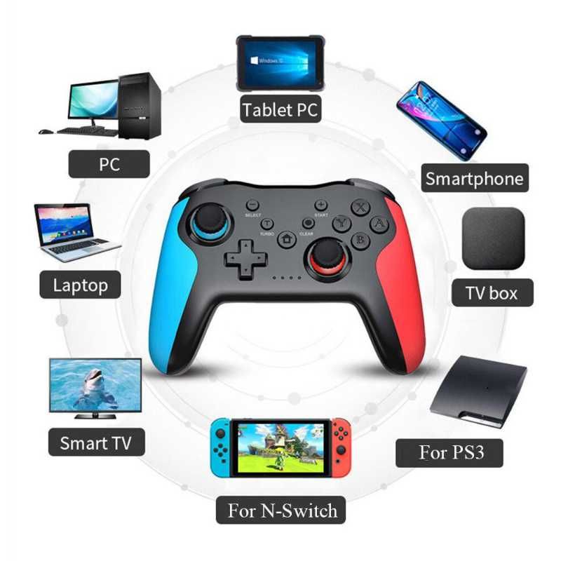 Kontroler Bezprzewodowy 2.4G/BT - Idealny Pad do Switch, PS3, PS4 i PC