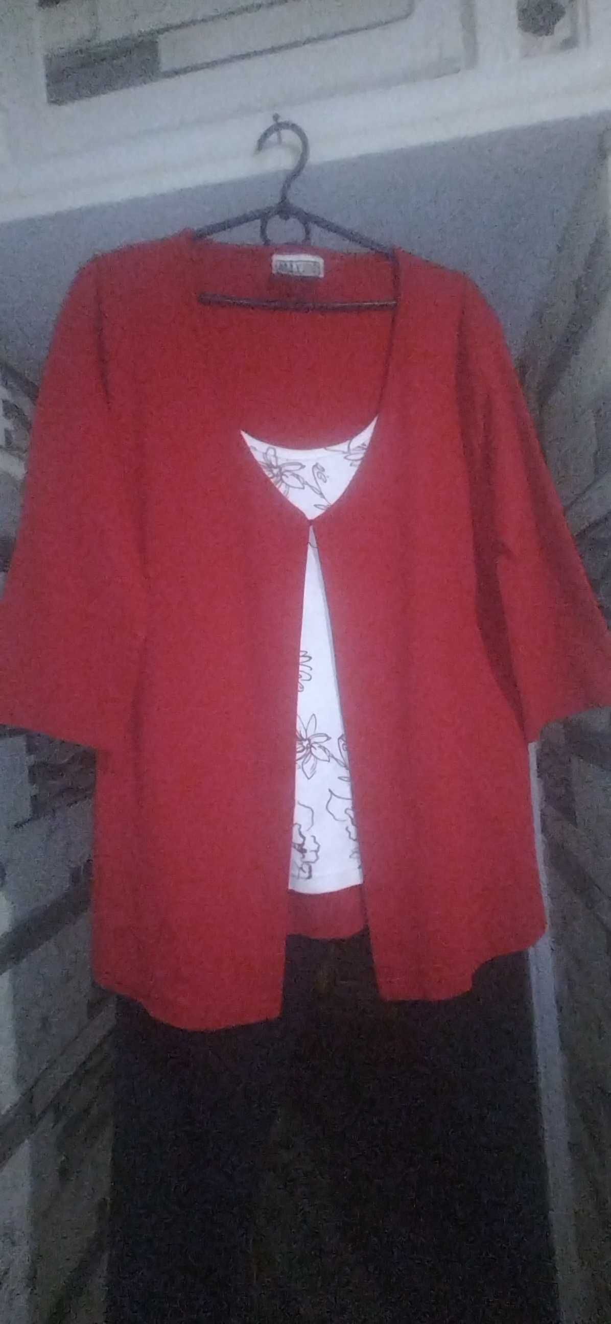 Женская трикотажная блуза (спарка), х/б, р-р 50-52