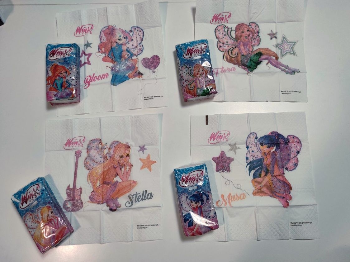 Chusteczki higieniczne Winx wróżki zestaw