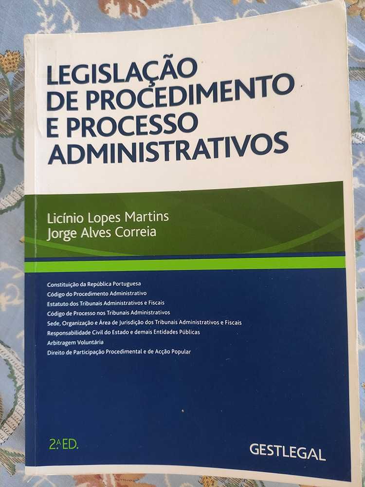 Legislação do Procedimento e do Processo Administrativos