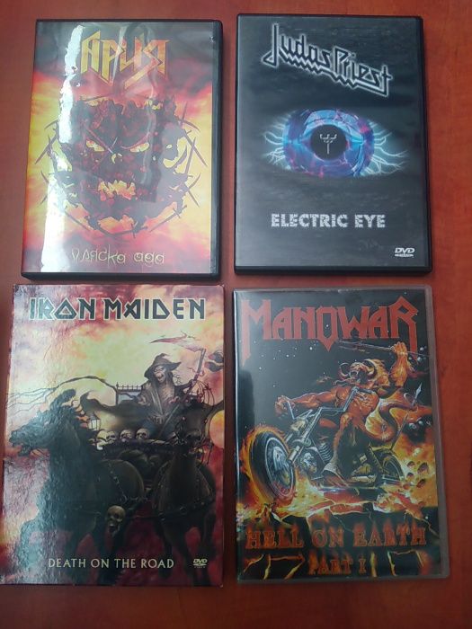 DVD-Slayer,Motorhead,Manowar,Steve Vai,Trust,Judas Priest,Iron Maiden