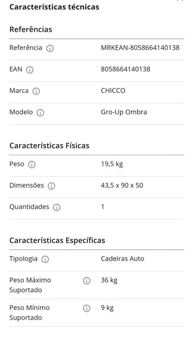 Cadeira Auto Chicco Gro-up Grupo 1,2,3