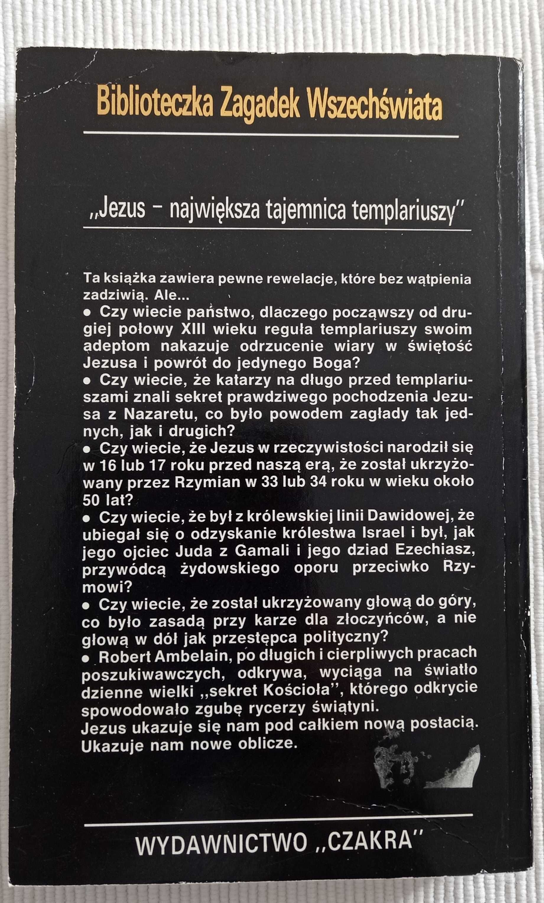 Jezus największa tajemnica templariuszy Robert Ambelain