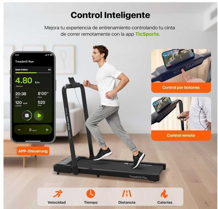 Passadeira Mobvoi Home Treadmill Plus como nova 10 a 15h de uso.