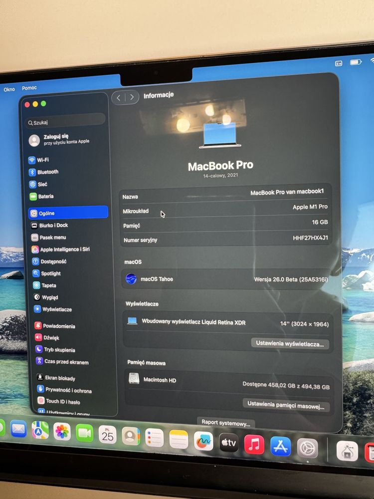 Apple MacBook Pro M1 14,2" A2442 | M1 Pro / 16GB RAM / 512GB SSD