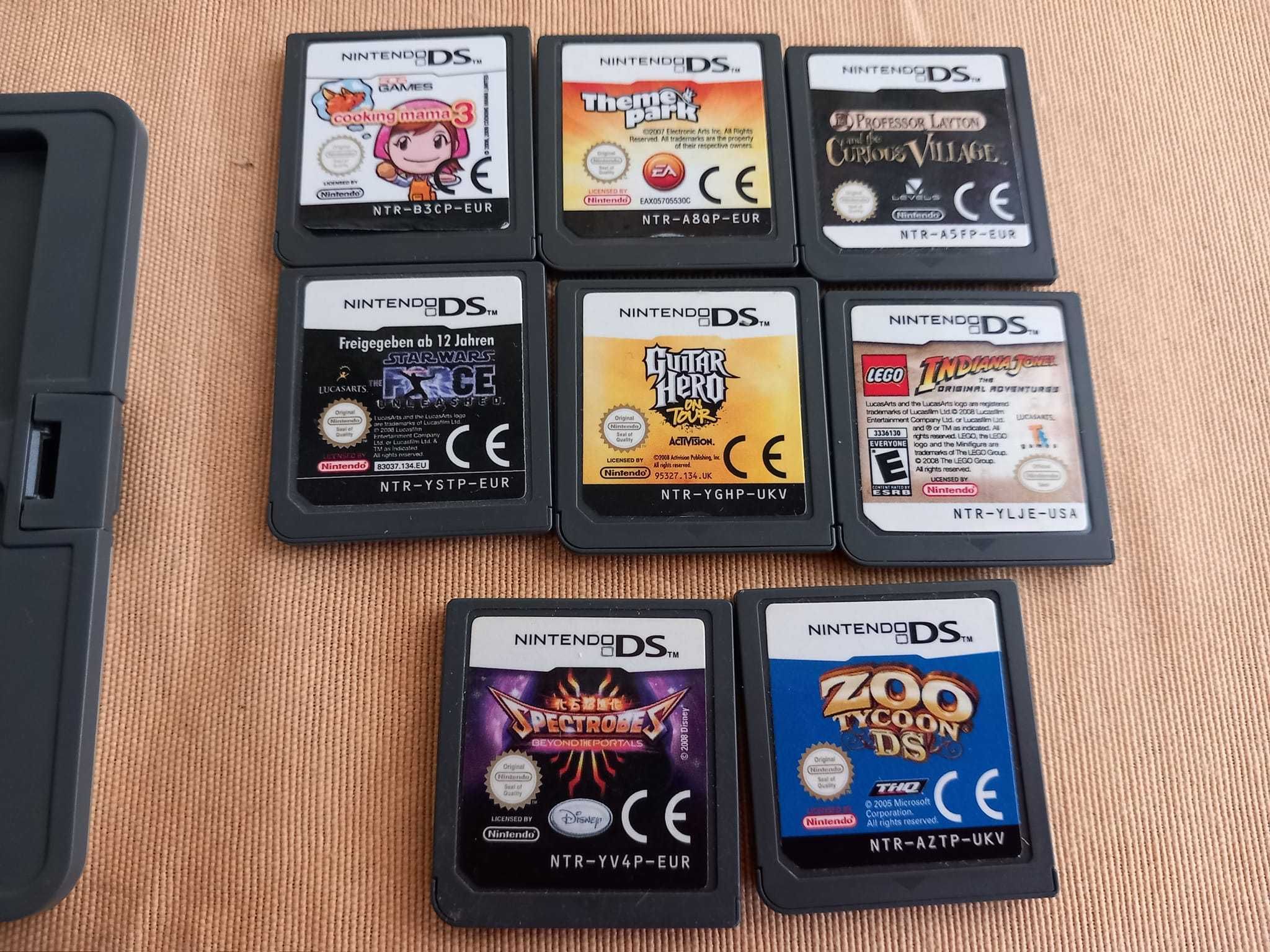 caixa oficial nintendo ds com 8 jogos