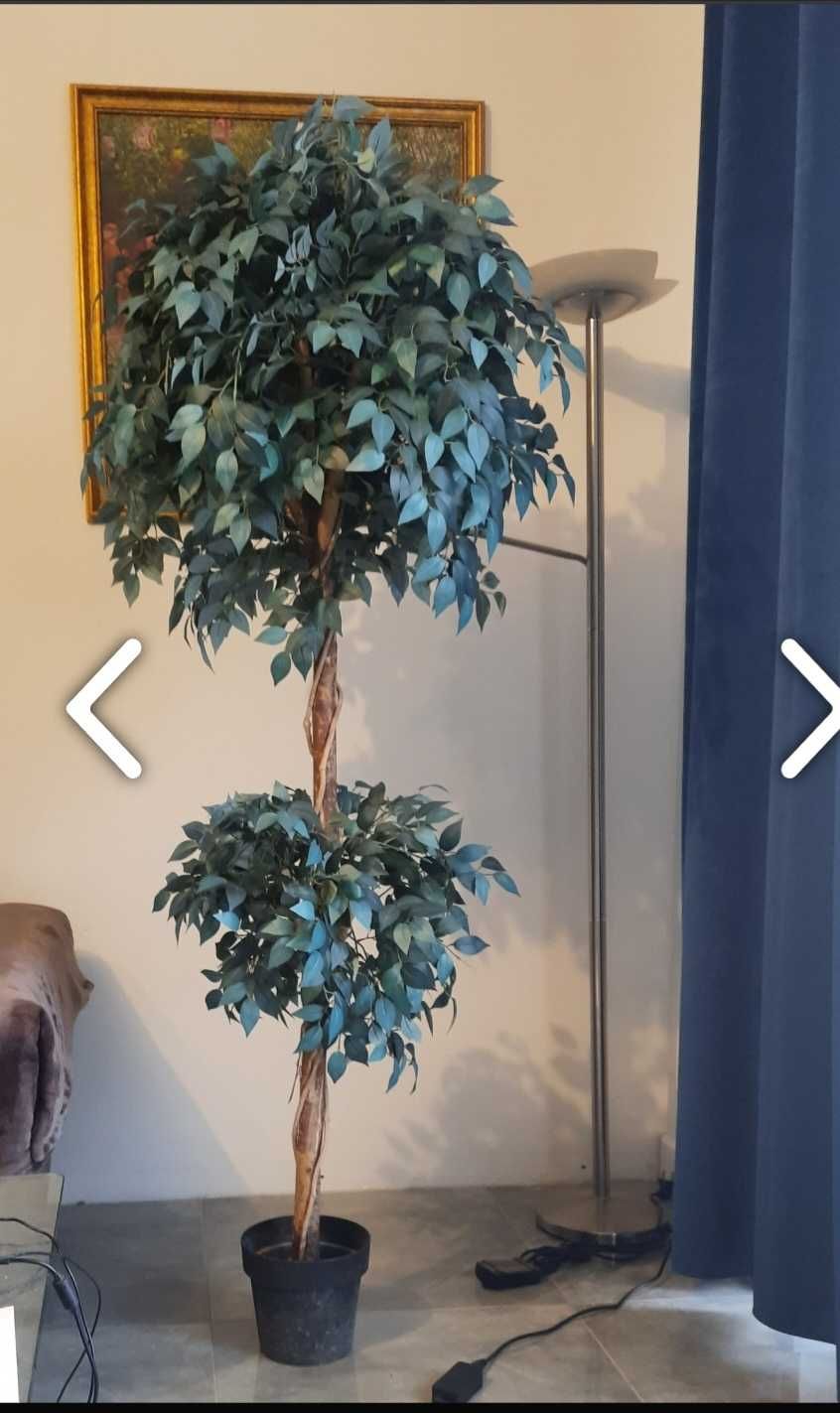 Duze drzewo sztuczne ficus sztuczna roślina kwiat 180cm 180