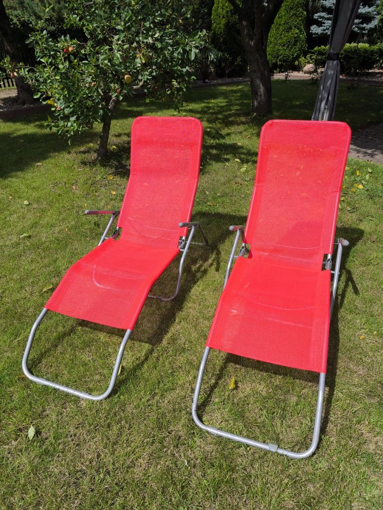Leżak Ogrodowy Grawitacyjny Plażowy Składany