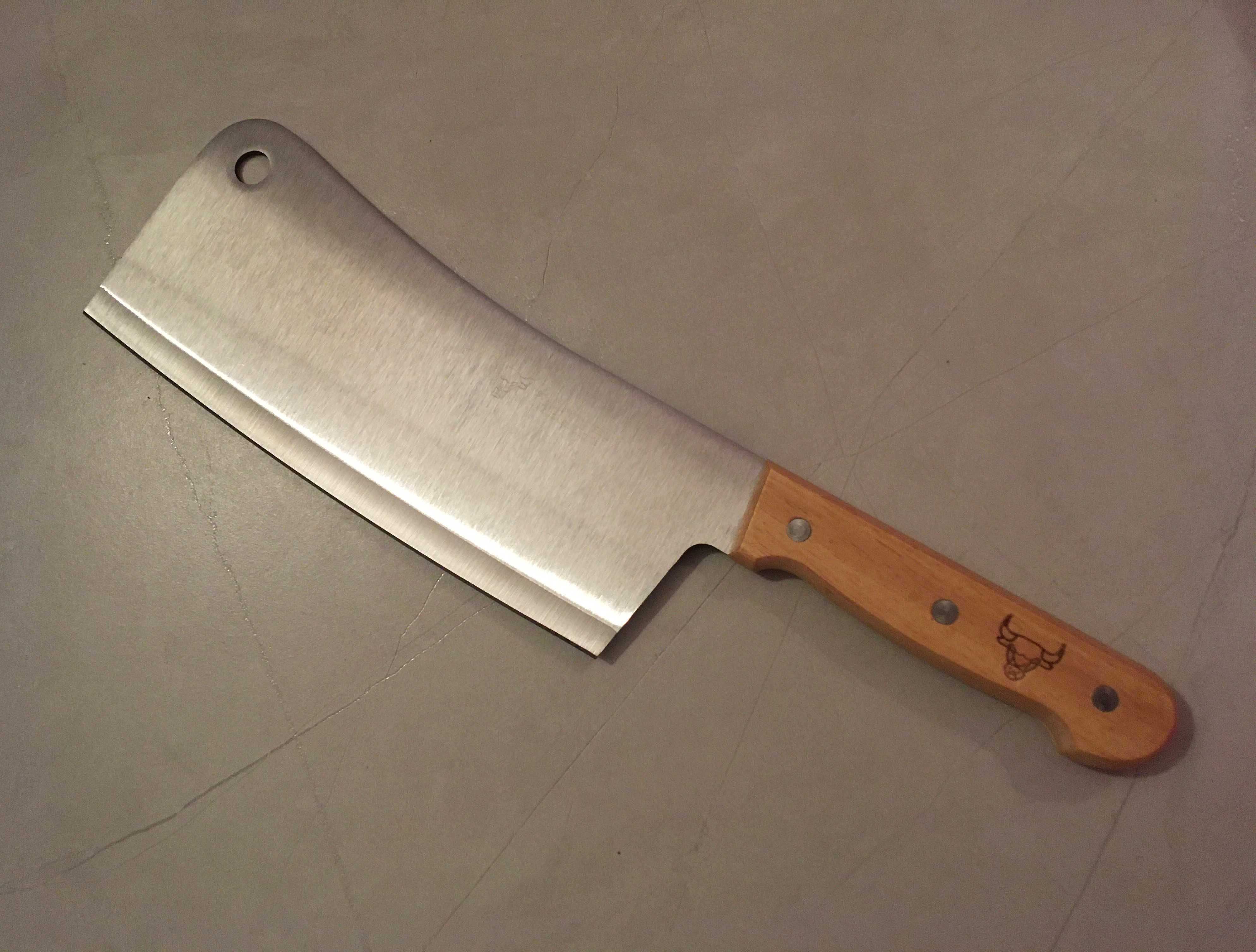Tasak Stalowy Kuchenny Nóż do Mięsa XL 33 cm Mocny Stal