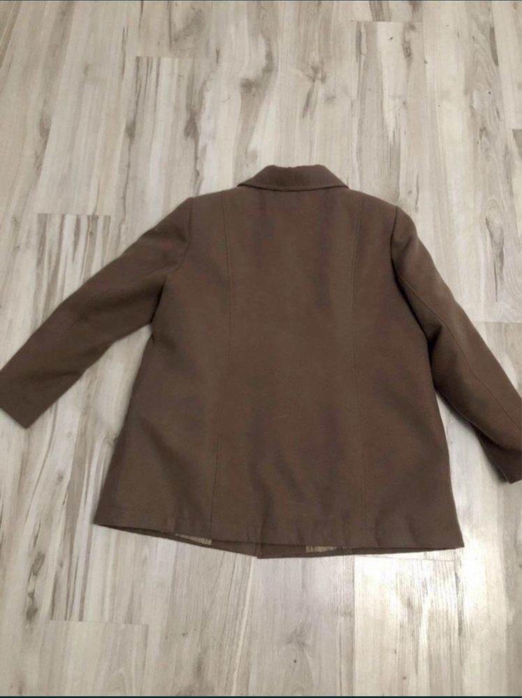 Plaszcz zimowy brazowy 50 xxxl