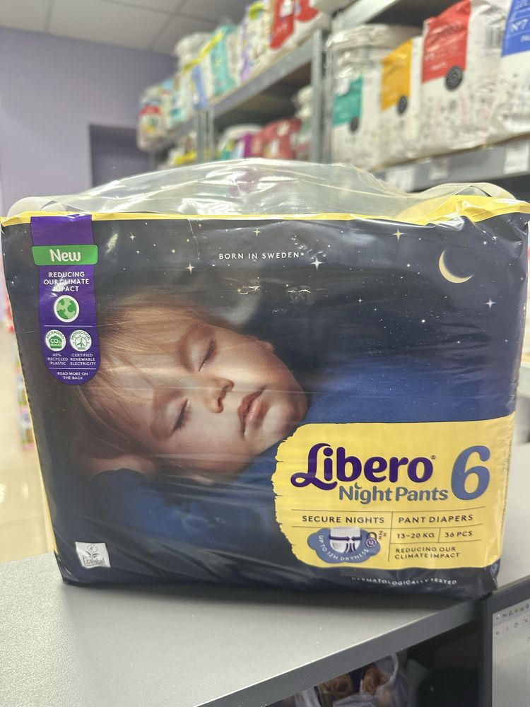 Нічні підгузки-трусики Libero night pants розмір 5,6,7. 430 грн