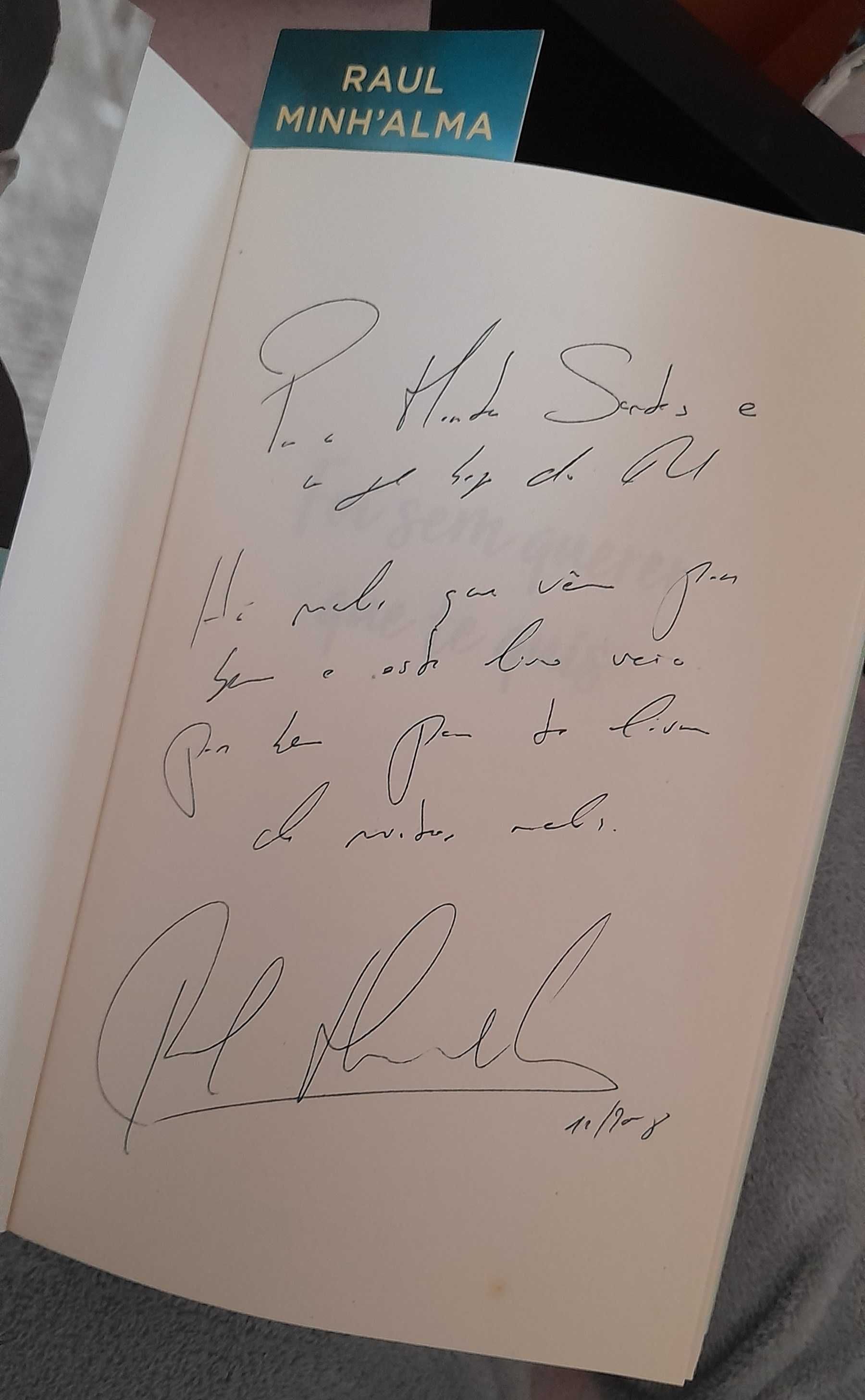 Livro 'Foi sem querer que te quis' autografado