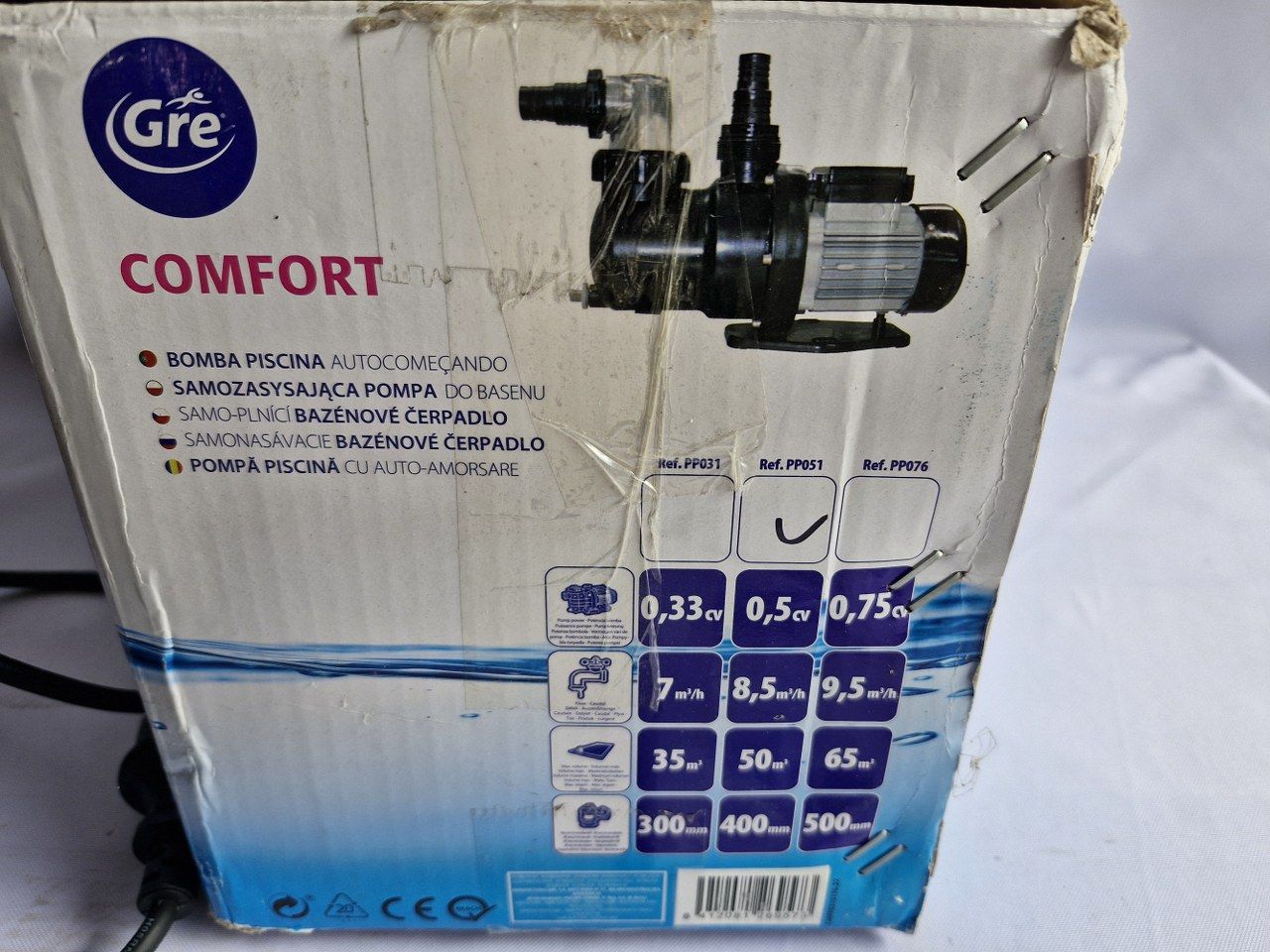 Gre Pp051 Basenowa Pompa Filtracyjna 450 W 8,5 M3/H